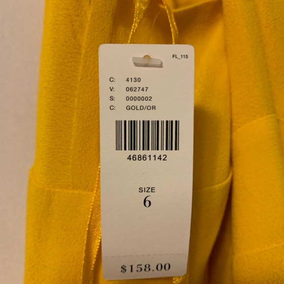 Anthropology yellow dress - Picture 4 of 8